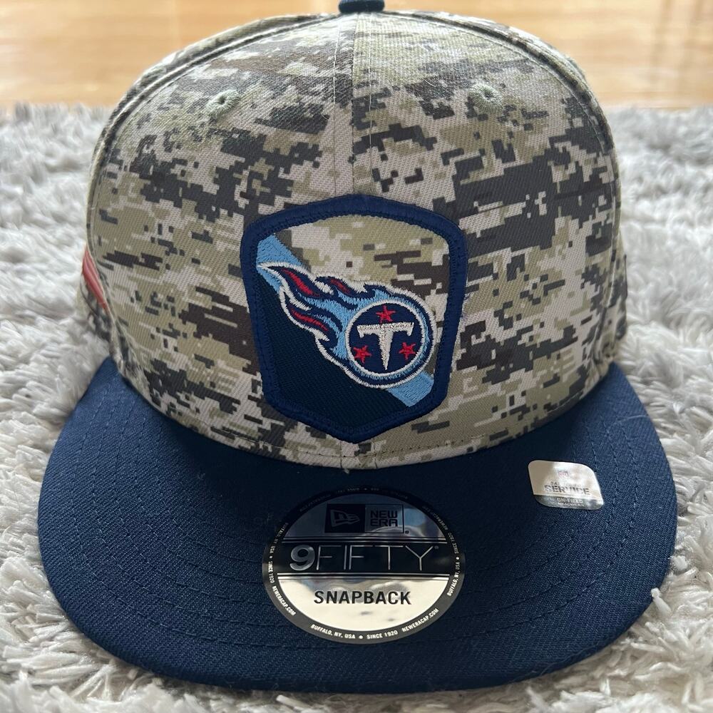 Titans Hat Salute To Service New Era 9FIFTY Snapback Tennessee NFL Cap  Camo NWT